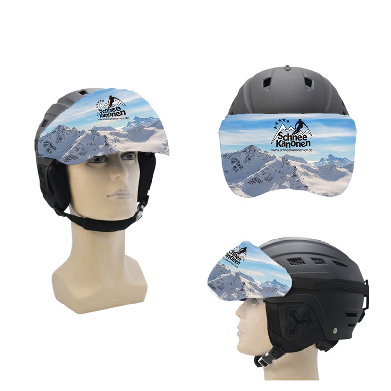 Branded Ski Helmet Visor Covers | Custom Logo Printing