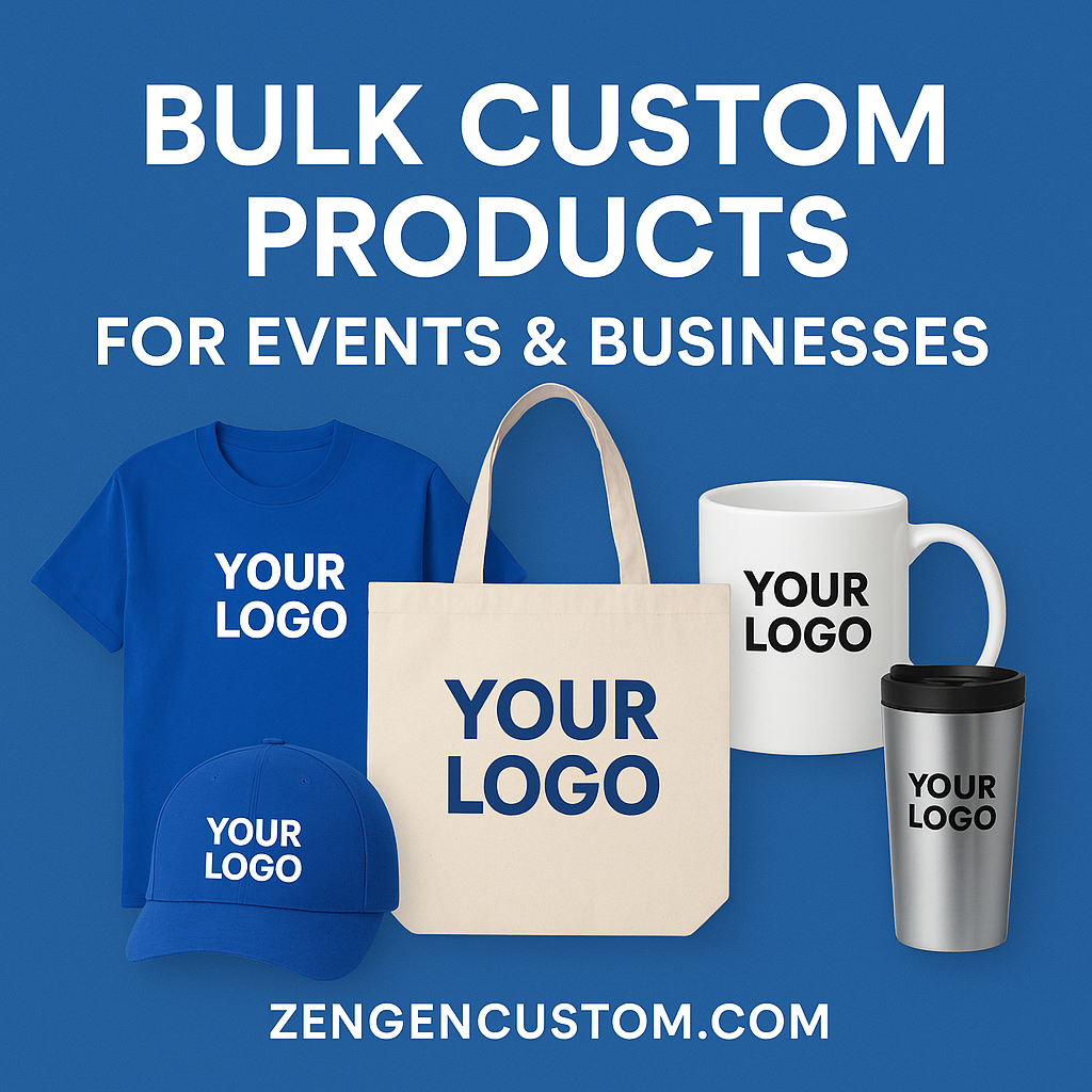 Custom Branded Items for Events & Companies | Low MOQ – Zengen Custom