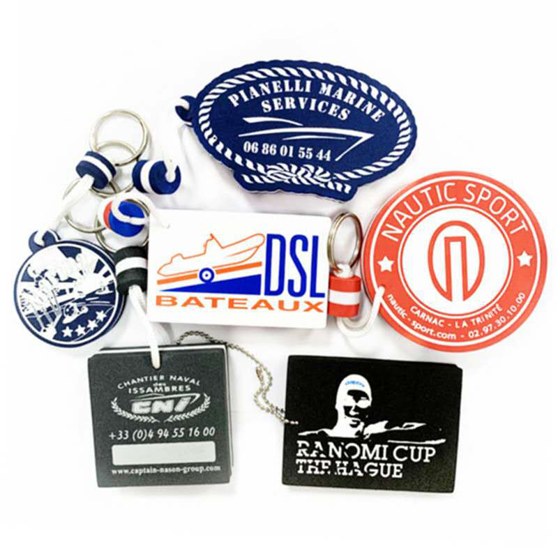 Flytende EVA-skum nøkkelringer – trykk med logo eller tekst ｜ reklameartiklerlogo.com